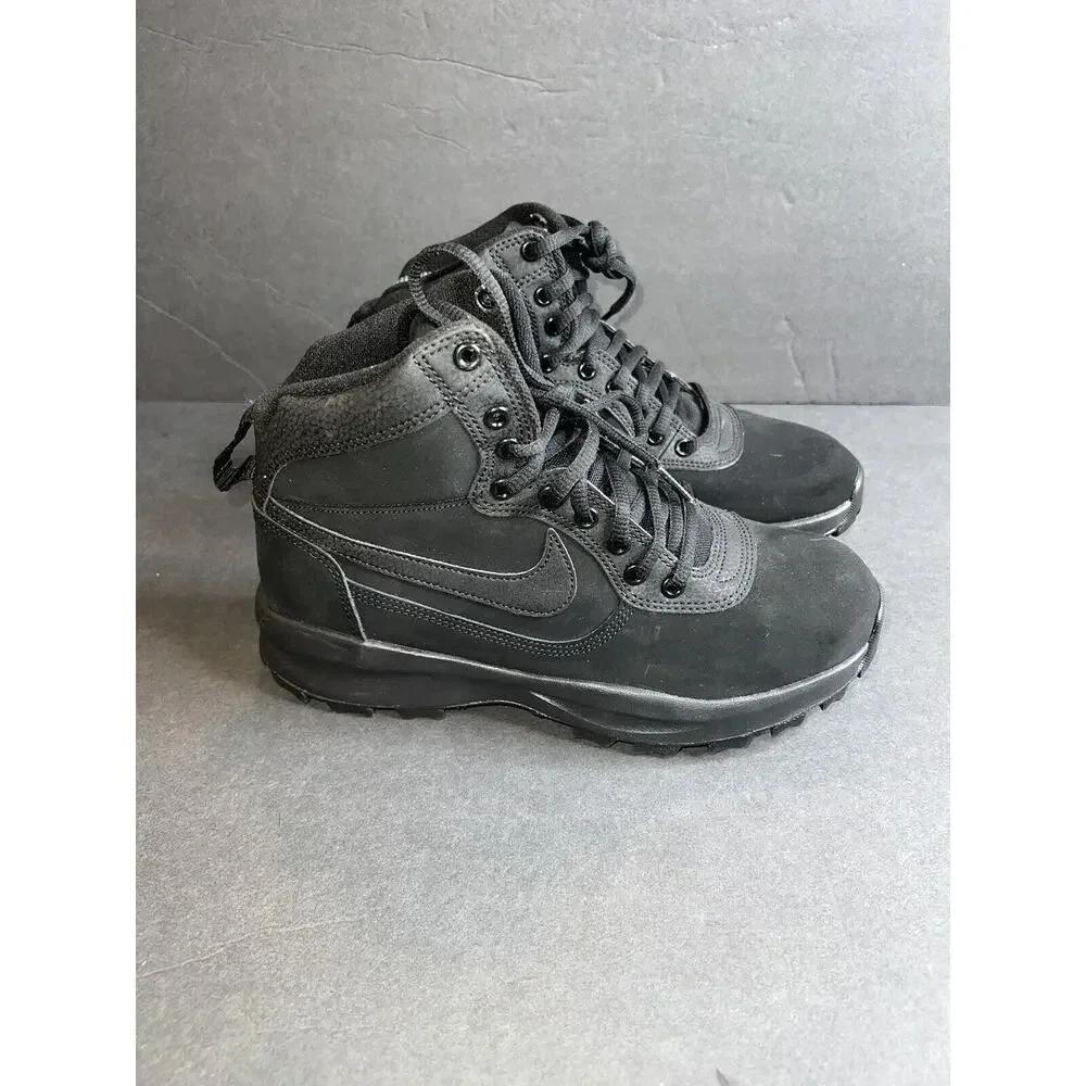 Nike manoadome triple black hiking training boots sneaker hi top mens size 7 NEW